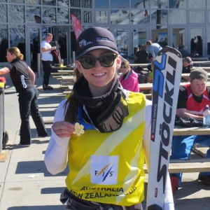 Golden Bibs for Piera Hudson & Adam Barwood at Coronet Peak ANC Races