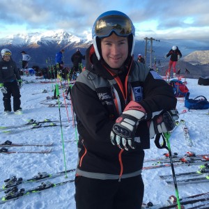 Eliza Grigg & Willis Feasey on the Podium at ANCs at Mt Hotham