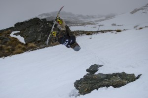 Freeride Fun for Snowboard Competitors on Day Three at Cardrona NZ Junior Nationals