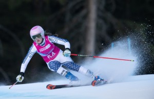 Ski Racer Katie Crawford Overcomes Injury on Tricky Giant Slalom Course