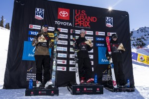 Nico Porteous takes the win at the Mammoth Mountain Freeski Halfpipe World Cup