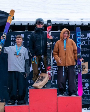 Wānaka Freeskier Luca Harrington Wins Heavy Hitting FIS ANC Slopestyle Competition  