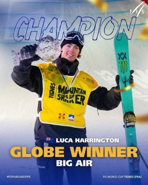 Luca Harrington Makes NZ Freeskiing History, Wins FIS Freeski Crystal Globe