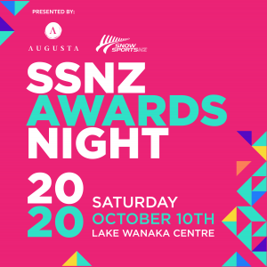 Save the Date! Snow Sports NZ Annual Awards Saturday 10 October